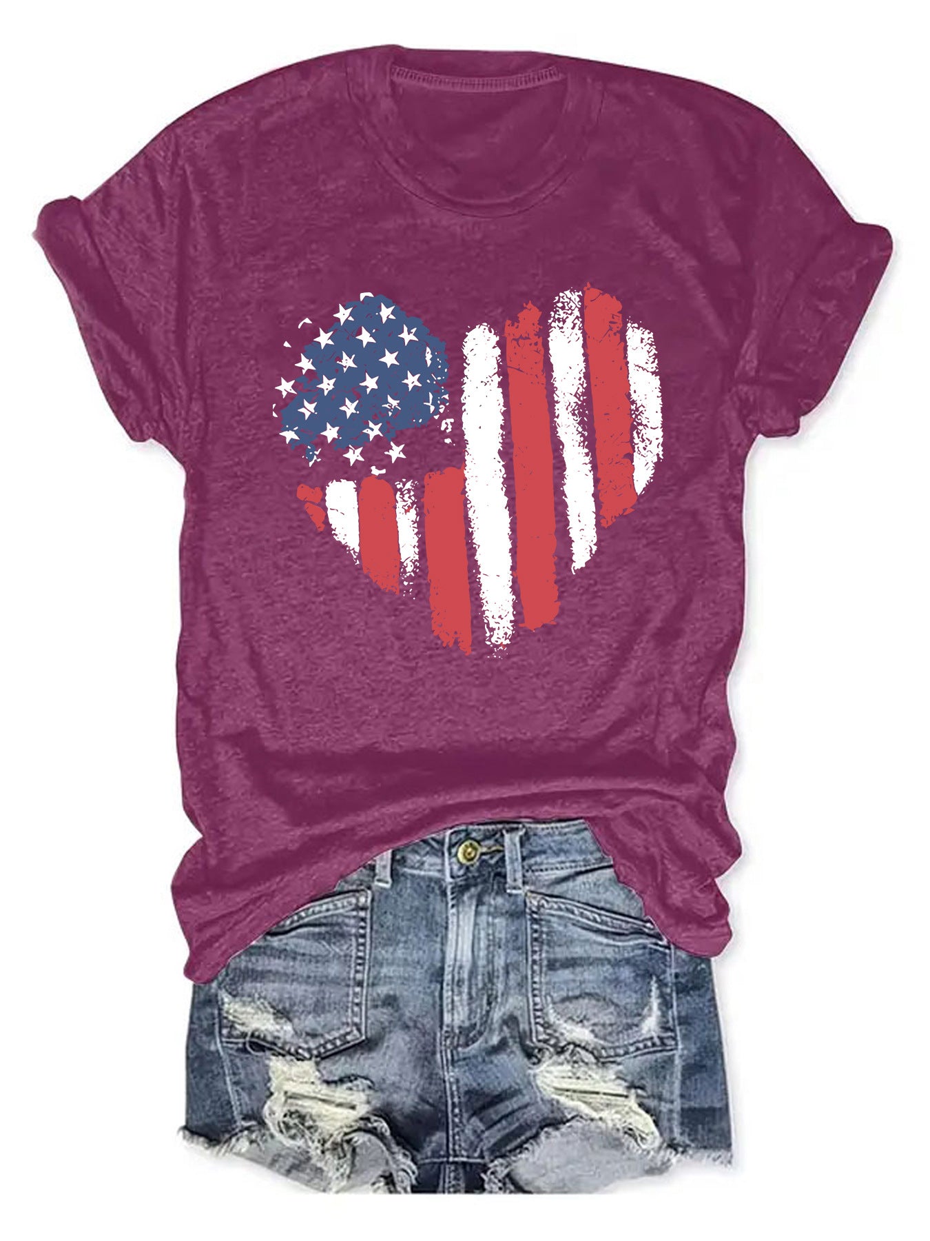 round-neck short sleeve